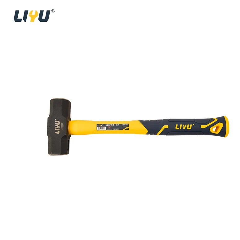 Octagonal Hammer, Fiber Handle, Square Head Hammer, Hammer, Big Hammer, Fitter, Stonework Hammer, Heavy Hand Hammer, 2LB factory